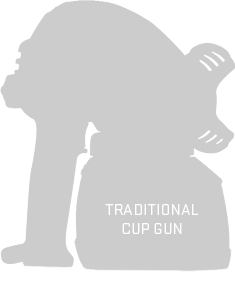 Traditional cup gun
